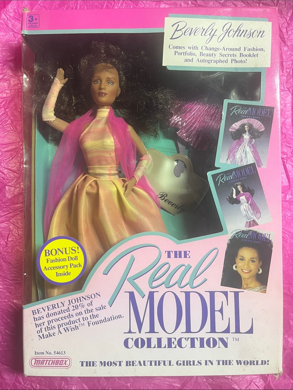 1989 Matchbox "The Real Model Collection" Beverly Johnson Doll NRFB